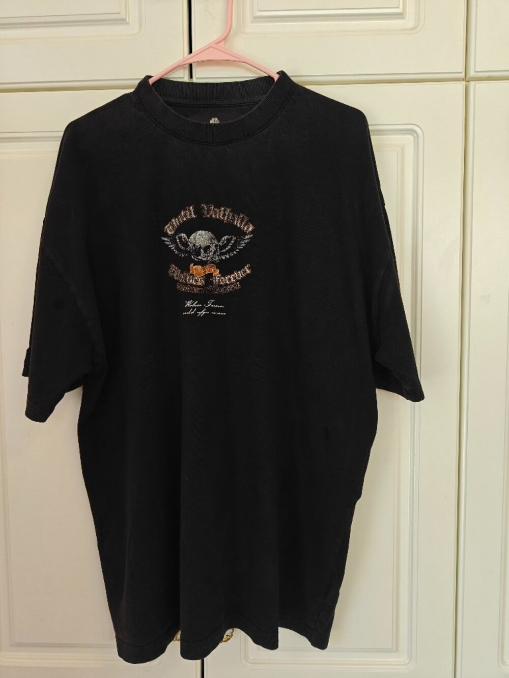 Darc Sport Wolves Men's Black Tee Shirt, size large